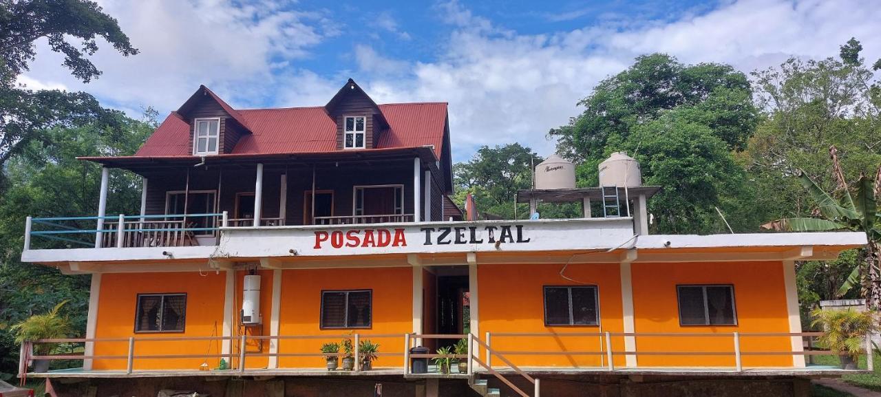 Posada Tzeltal Arroyo Agua Azul Eksteriør billede